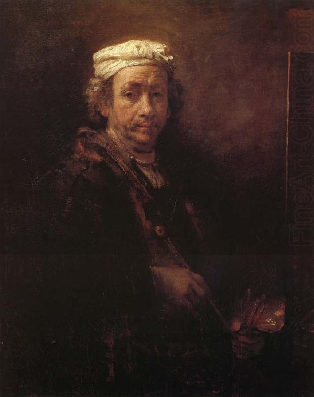 Autoportrait au chevalet, Rembrandt van rijn